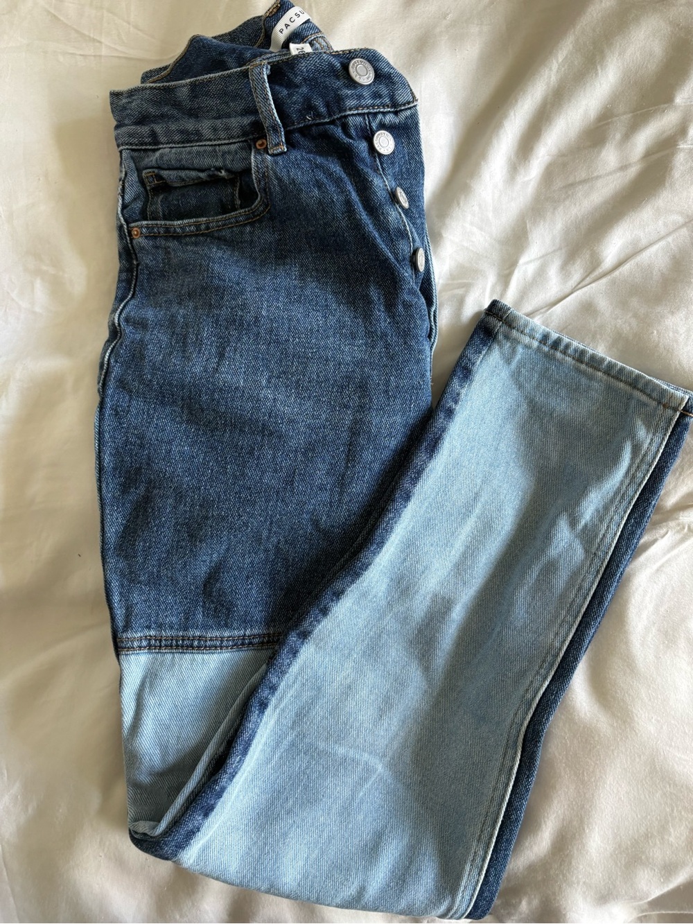 PacSun Two-Tone Blue High-Rise Women’s Jeans